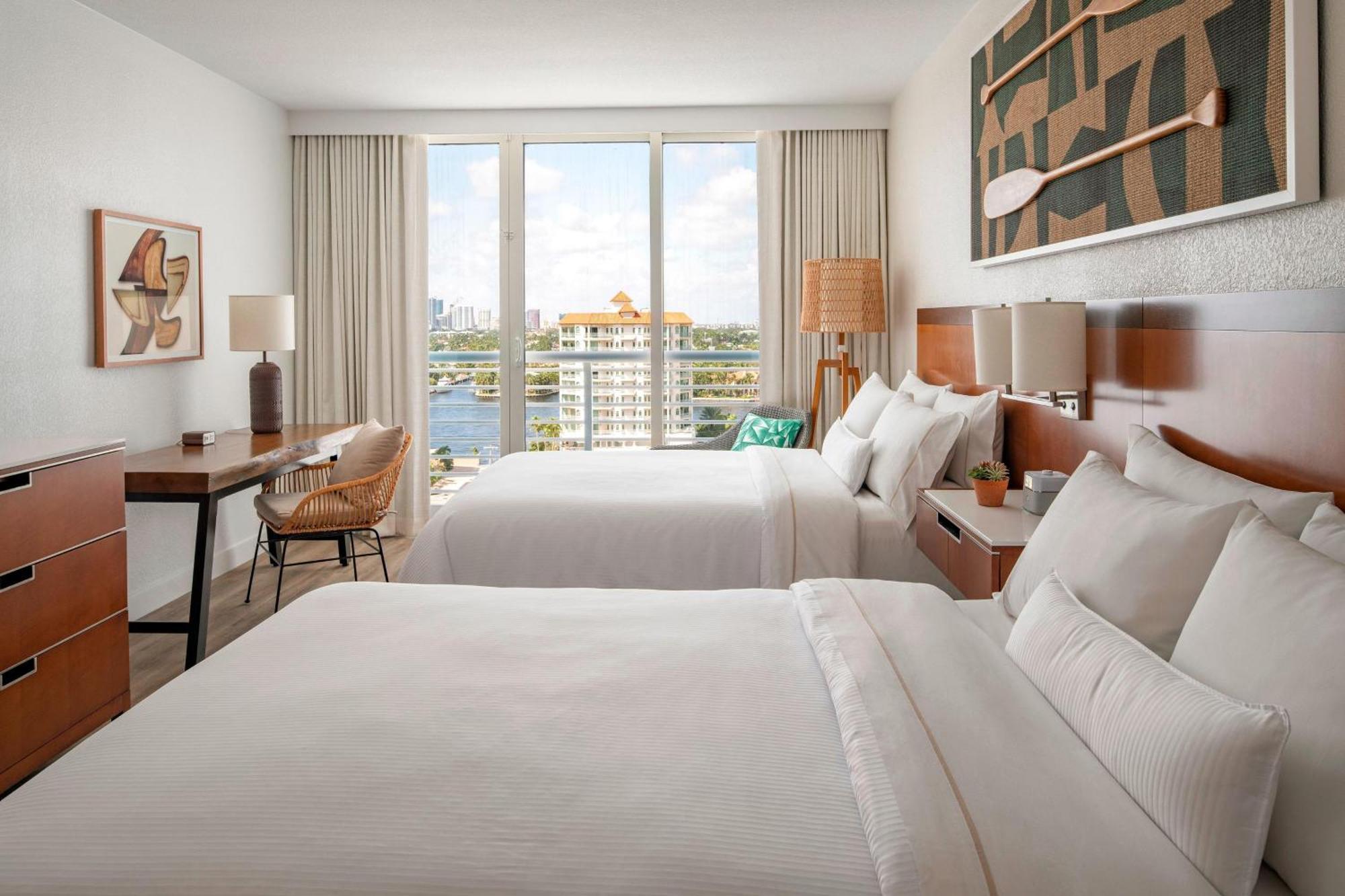 Chambre 2 Lits Doubles - Vue sur Intracoastal
