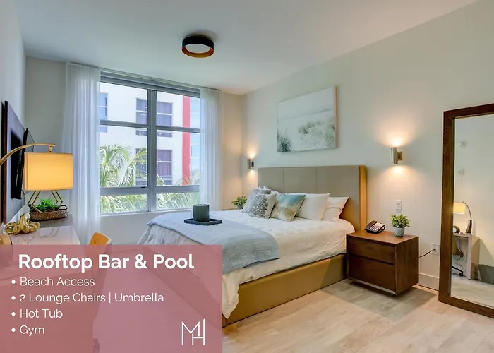 New! Beach Access With Rooftop Pool Aparthotel Hollywood